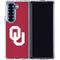 University of Oklahoma Sooners Cracked Galaxy Z Fold6 Clear Case