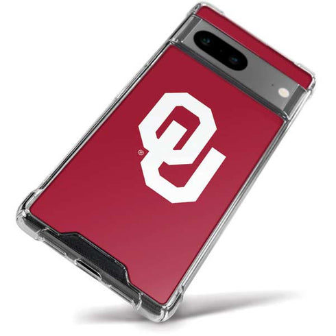University of Oklahoma Sooners Cracked Google Pixel 8a Clear Case