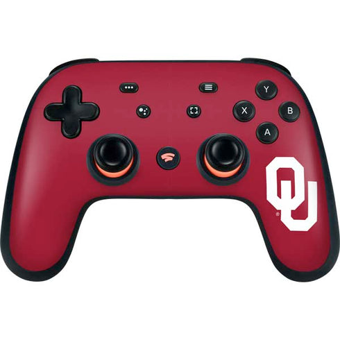 University of Oklahoma Sooners Cracked Google Stadia Controller Skin