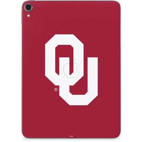 University of Oklahoma Sooners Cracked Apple iPad Pro Skin