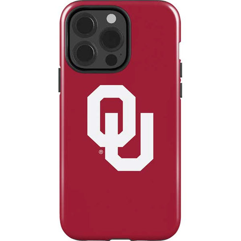 University of Oklahoma Sooners Cracked iPhone 15 Pro Impact Case