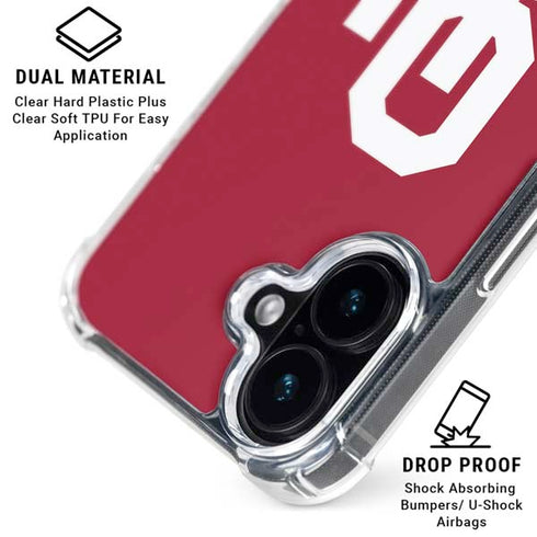 University of Oklahoma Sooners Cracked iPhone 16 MagSafe Case