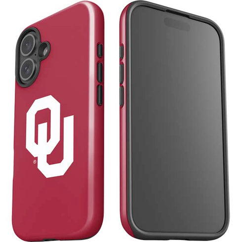 University of Oklahoma Sooners Cracked iPhone 16 Plus Impact Case