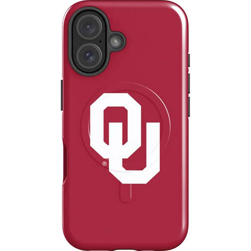 University of Oklahoma Sooners Cracked iPhone 16 Plus Magsafe Impact Case