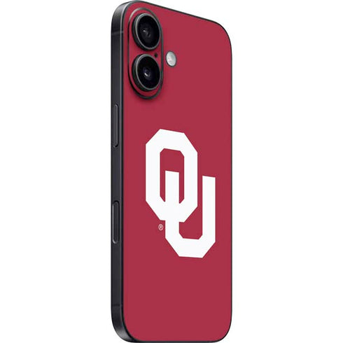 University of Oklahoma Sooners Cracked iPhone 16 Plus Skin