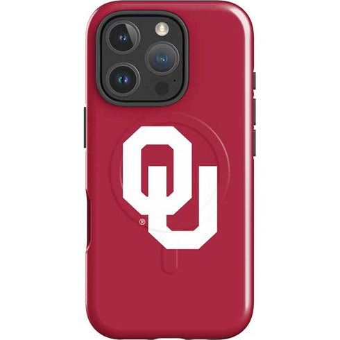 University of Oklahoma Sooners Cracked iPhone 16 Pro Max Magsafe Impact Case