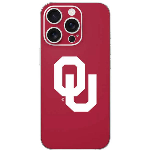 University of Oklahoma Sooners Cracked iPhone 16 Pro Skin