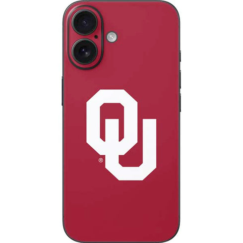 University of Oklahoma Sooners Cracked iPhone 16 Skin