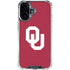 University of Oklahoma Sooners Cracked iPhone 17 Clear Case