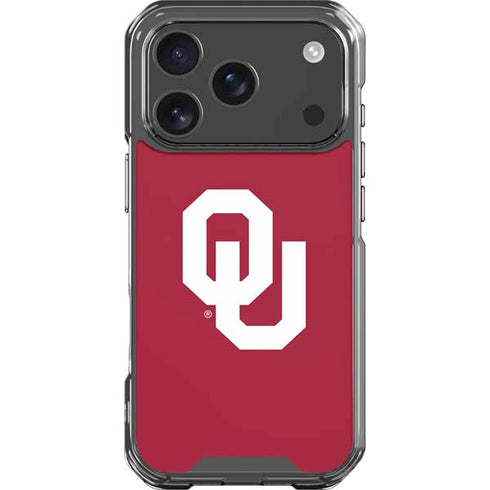 University of Oklahoma Sooners Cracked iPhone 18 Pro Clear Case
