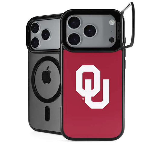 University of Oklahoma Sooners Cracked iPhone 18 Pro Kickstand Case
