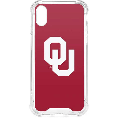 University of Oklahoma Sooners Cracked iPhone XS Clear Case