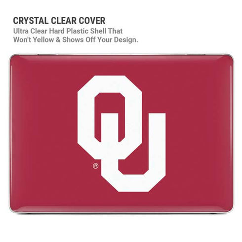 University of Oklahoma Sooners Cracked MacBook Pro 14in (2021-24) Case plus Skin