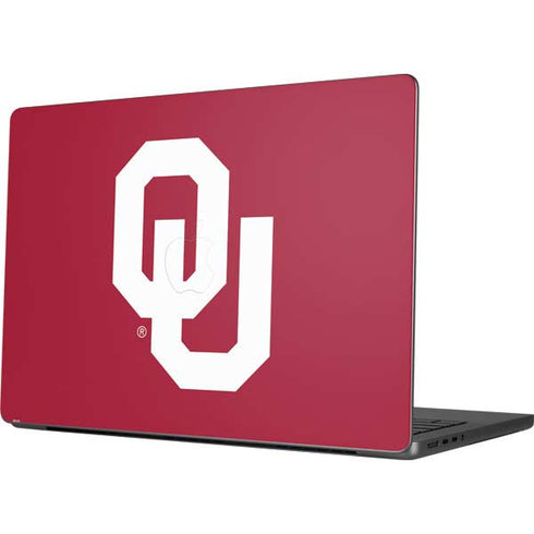 University of Oklahoma Sooners Cracked Apple MacBook Pro 14-inch Skin