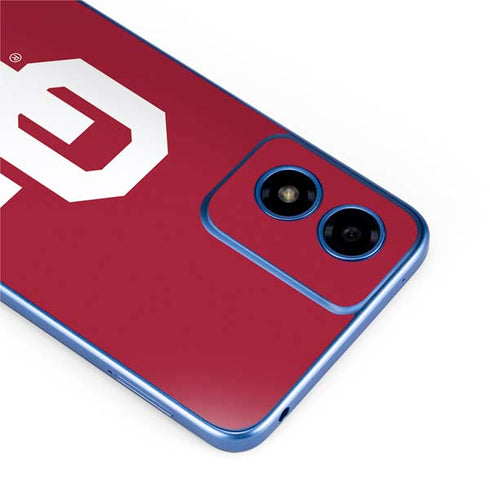 University of Oklahoma Sooners Cracked Moto G Play 4G (2024) Skin