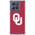 University of Oklahoma Sooners Cracked Moto G Stylus 5G (2025) Clear Case