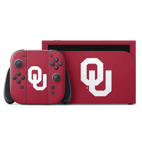 University of Oklahoma Sooners Cracked Nintendo Skins
