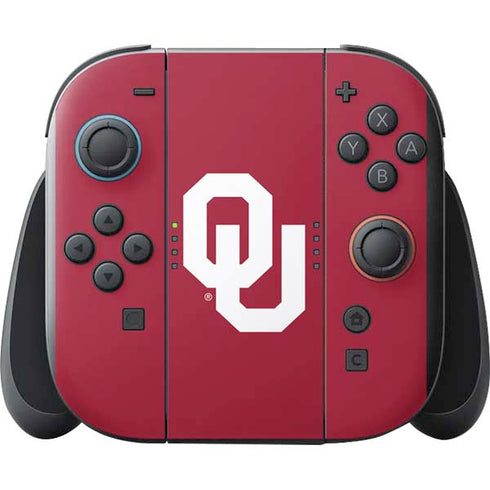 University of Oklahoma Sooners Cracked Nintendo Switch 2 (2025) with Joy-Con Skin