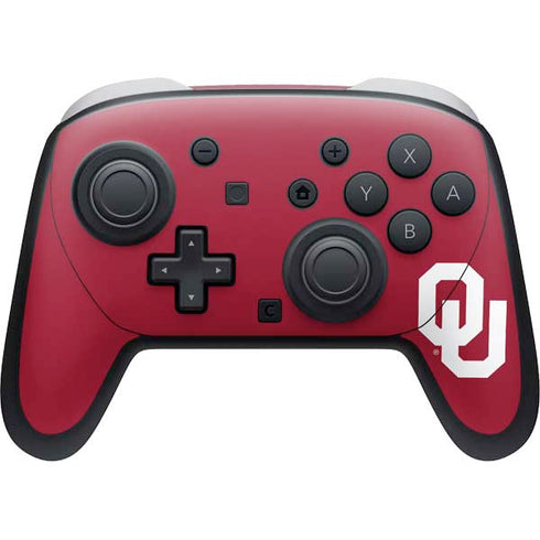 University of Oklahoma Sooners Cracked Nintendo Switch 2 (2025) Pro Controller Skin