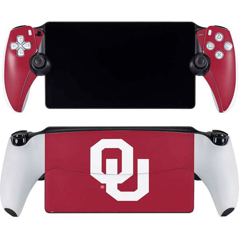 University of Oklahoma Sooners Cracked PlayStation Portal Remote Player Skin