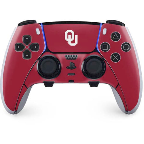 University of Oklahoma Sooners Cracked PS5 DualSense Edge Pro Controller Skin