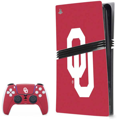 University of Oklahoma Sooners Cracked PlayStation PS5 Skins