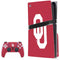 University of Oklahoma Sooners Cracked PS5 Pro Disk Bundle Skin
