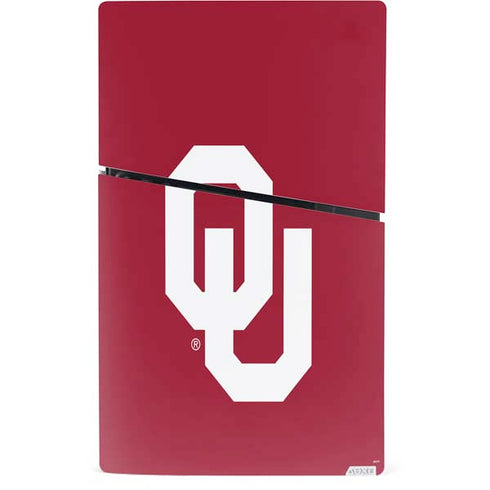 University of Oklahoma Sooners Cracked PS5 Slim Digital Edition Console Skin