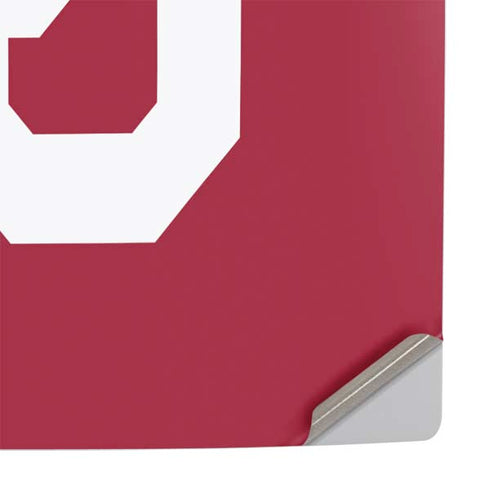 University of Oklahoma Sooners Cracked PS5 Slim Digital Edition Console Skin