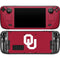 University of Oklahoma Sooners Cracked Steam Deck Handheld Gaming Computer OLED Skin