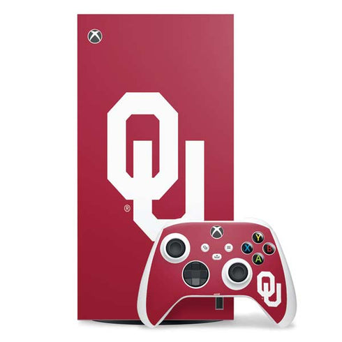 University of Oklahoma Sooners Cracked Xbox Series X Skins