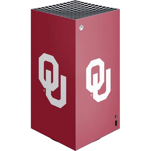 University of Oklahoma Sooners Cracked XBox Series X Digital Edition Console Skin