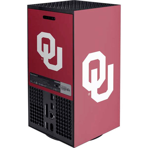University of Oklahoma Sooners Cracked XBox Series X Digital Edition Console Skin