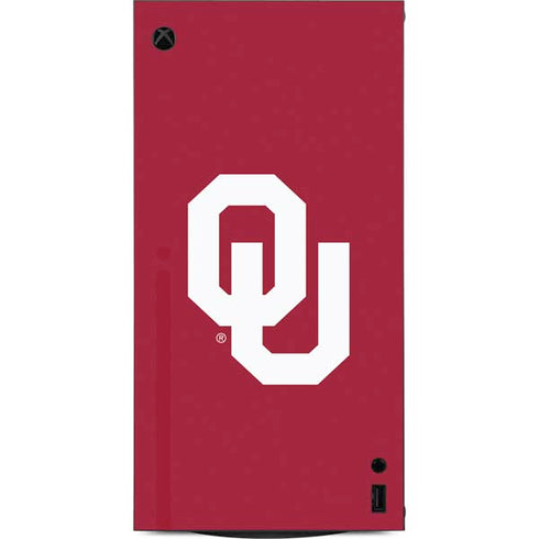 University of Oklahoma Sooners Cracked XBox Series X Digital Edition Console Skin