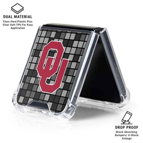 University of Oklahoma Sooners Digi Galaxy Z Flip6 Clear Case