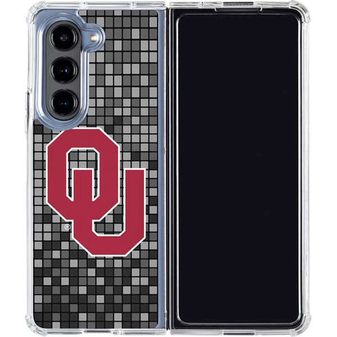 University of Oklahoma Sooners Digi Galaxy Z Fold5 5G Clear Case