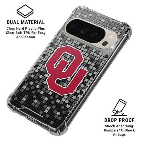University of Oklahoma Sooners Digi Pixel 9 Pro XL Clear Case
