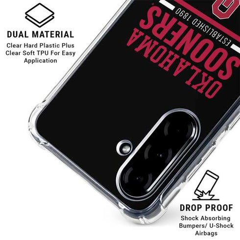 University of Oklahoma Sooners Est 1890 Galaxy A36 5G Clear Case