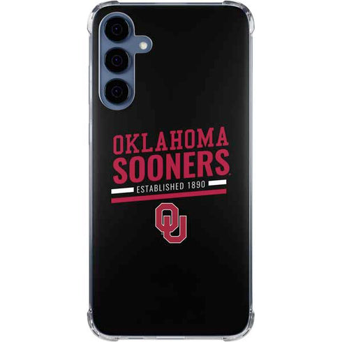 University of Oklahoma Sooners Est 1890 Galaxy A55 5G Clear Case