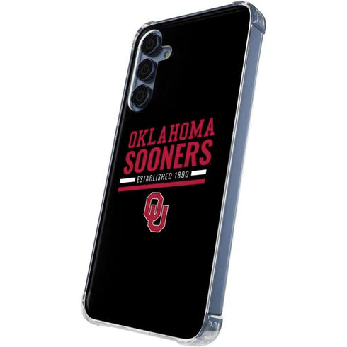 University of Oklahoma Sooners Est 1890 Galaxy A55 5G Clear Case