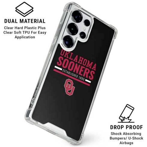 University of Oklahoma Sooners Est 1890 Galaxy S25 Ultra Clear Case