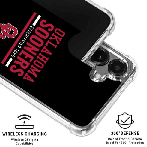 University of Oklahoma Sooners Est 1890 Galaxy S26 Clear Case
