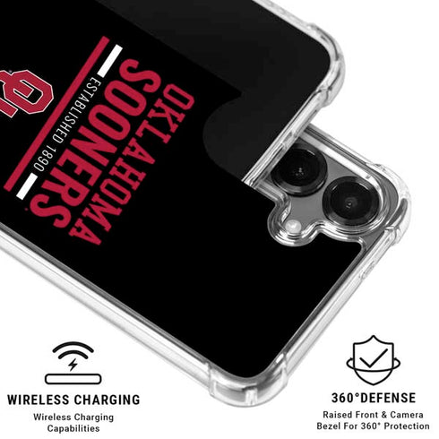 University of Oklahoma Sooners Est 1890 Galaxy S26 Plus Clear Case