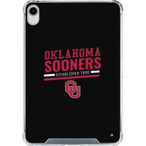 University of Oklahoma Sooners Est 1890 iPad 11th Gen (2025) Clear Case