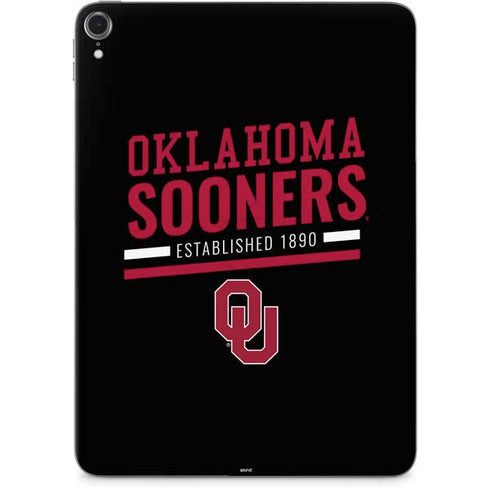 University of Oklahoma Sooners Est 1890 Apple iPad Pro Skin