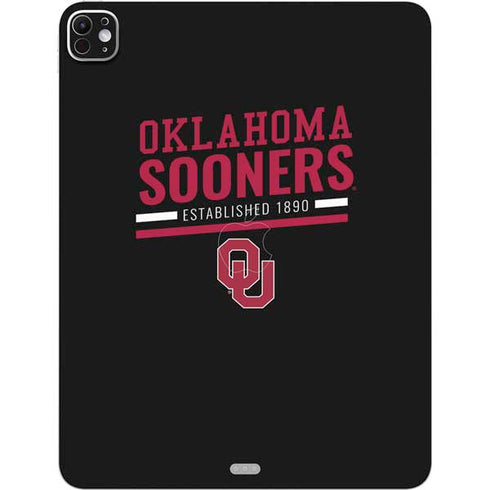 University of Oklahoma Sooners Est 1890 iPad Pro 13in M4 (2024) Skin