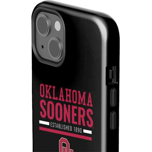 University of Oklahoma Sooners Est 1890 iPhone 15 Impact Case