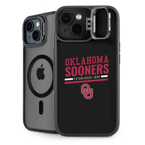 University of Oklahoma Sooners Est 1890 iPhone 15 Plus Kickstand Case