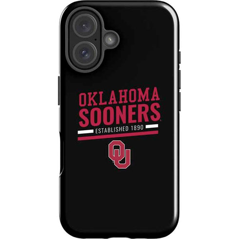 University of Oklahoma Sooners Est 1890 iPhone 16 Plus Impact Case