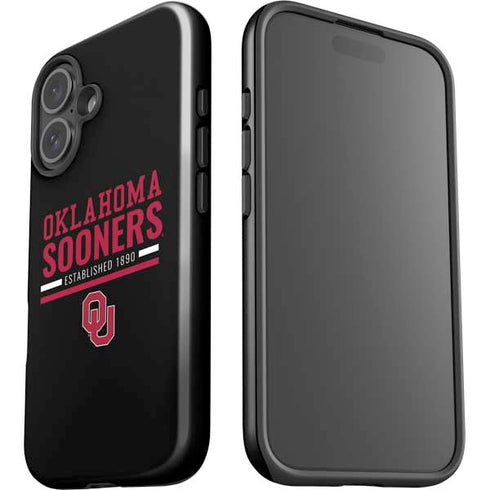 University of Oklahoma Sooners Est 1890 iPhone 16 Plus Impact Case